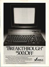 Amiga Computerworld Computer Software Breakthrough 1986 Vintage Print Ad picture
