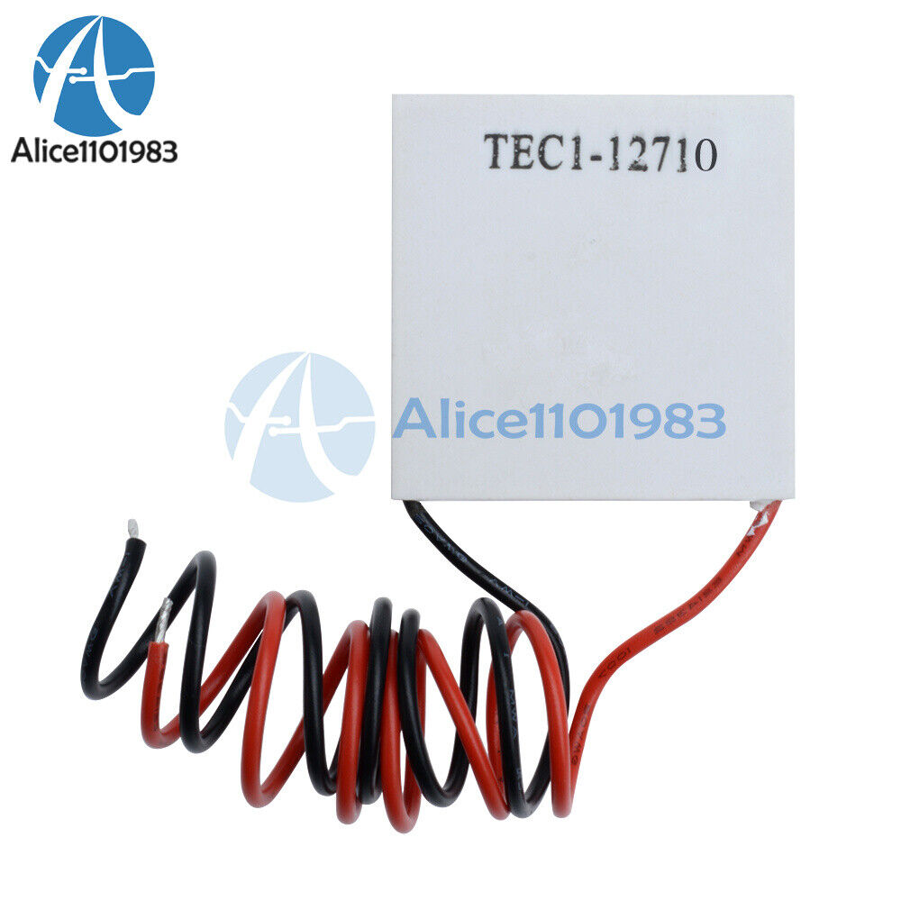 2PCS TEC1-12710 Heatsink Thermoelectric Cooler Cooling Peltier Plate Module