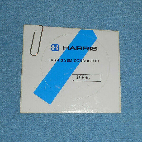 Vintage Harris Semiconductor Sticker Owned By VP James T Asher