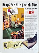 Hoover Vacuum Model 305 MCM Living Room Decor Lamp Vtg Magazine Article Ad 1941 picture