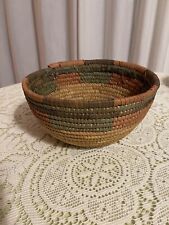 Vintage African Tribal Hand Woven Coil Basket picture