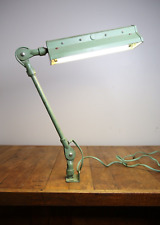 Vintage industrial Light drafting Lamp articulating adjustable fostoria green picture
