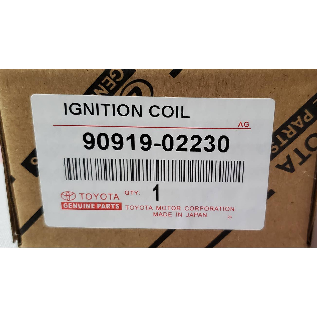 Original Toyota Ignition Coil - Part Number: 9091902230