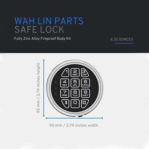DIY Gun Safe Replacement Digital Keypad Locks with Solenoid Safe Lock Mechanism