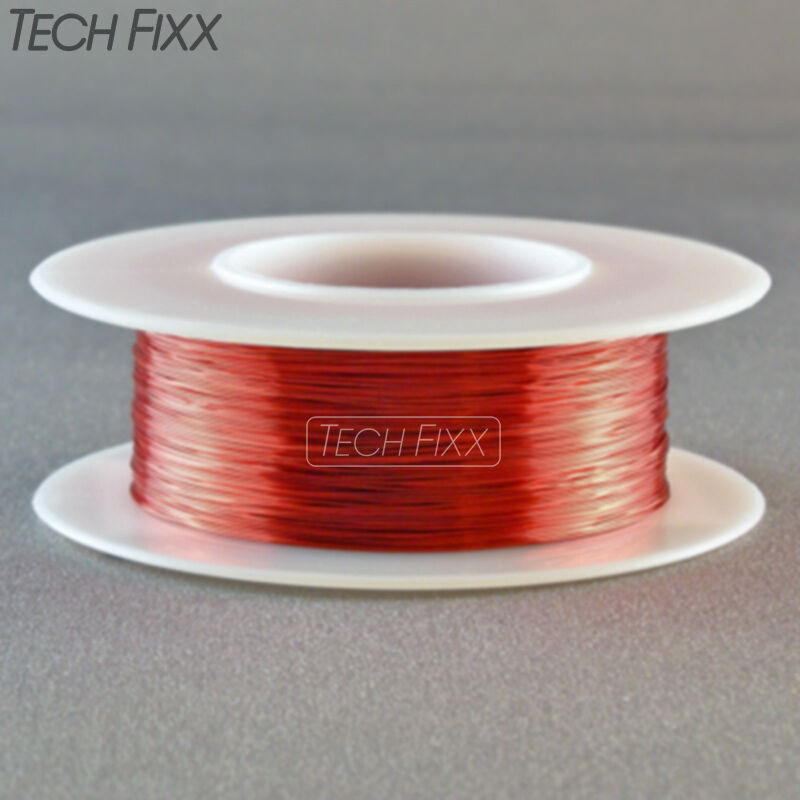 Magnet Wire 28 Gauge AWG Enameled Copper 150 Feet Coil Winding and Crafts Red