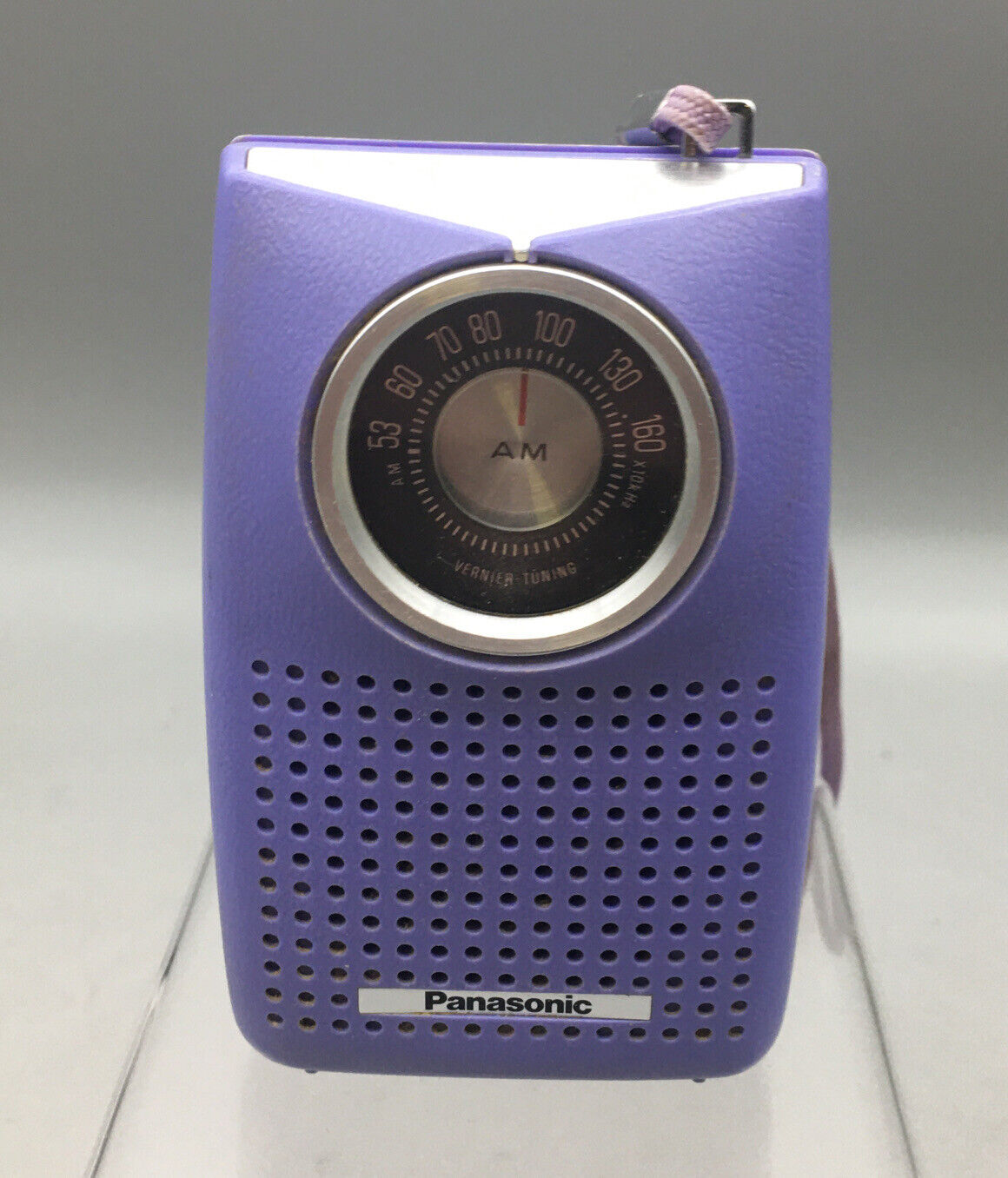 Vintage Panasonic Pocket Transistor Radio Rare Purple Model R-1052 AM D03