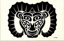 The Ram Pacific Northwest Kwakiutl Indian Motif Vintage Greul Postcard picture