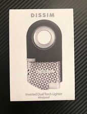 Dissim Inverted Dual Torch Lighter - Pinwheel Silver Obuy Exclusive NEW picture
