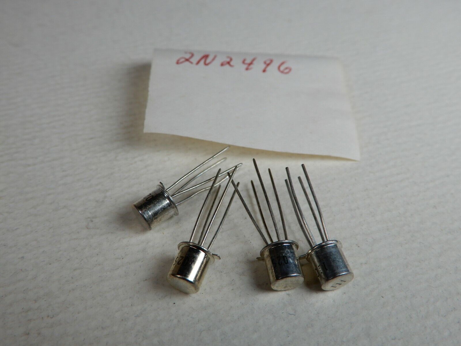 Amperex Philips 2N2496 PNP Germanium Transistors Lot of 4 NOS 