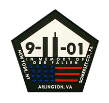 911 in Memory Fallen Tactical Patch (PVC Rubber-Hook Fastener -N8) picture