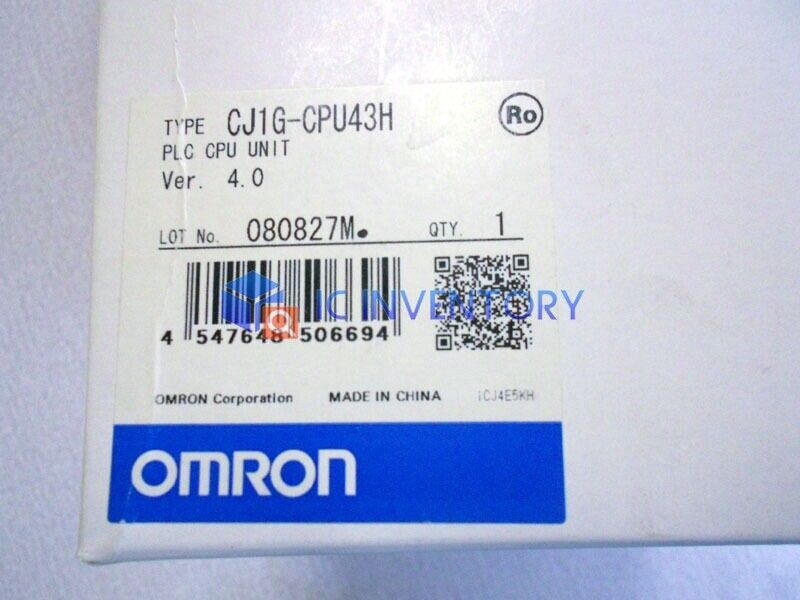 1PCS OMRON CPU Unit CJ1G-CPU43H CJ1GCPU43H PLC NEW IN BOX