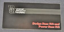 1987 Dodge Ram 100 Pickup Truck Sales Training Brochure Power Ram 4x4 Original picture