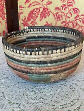 African Tribal Handwoven Coil Basket picture