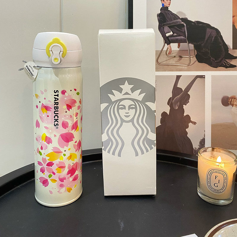 Starbucks Stainless Steel Vacuum Cup 2023 Pink Sakura 500ml Limited Edition Gift