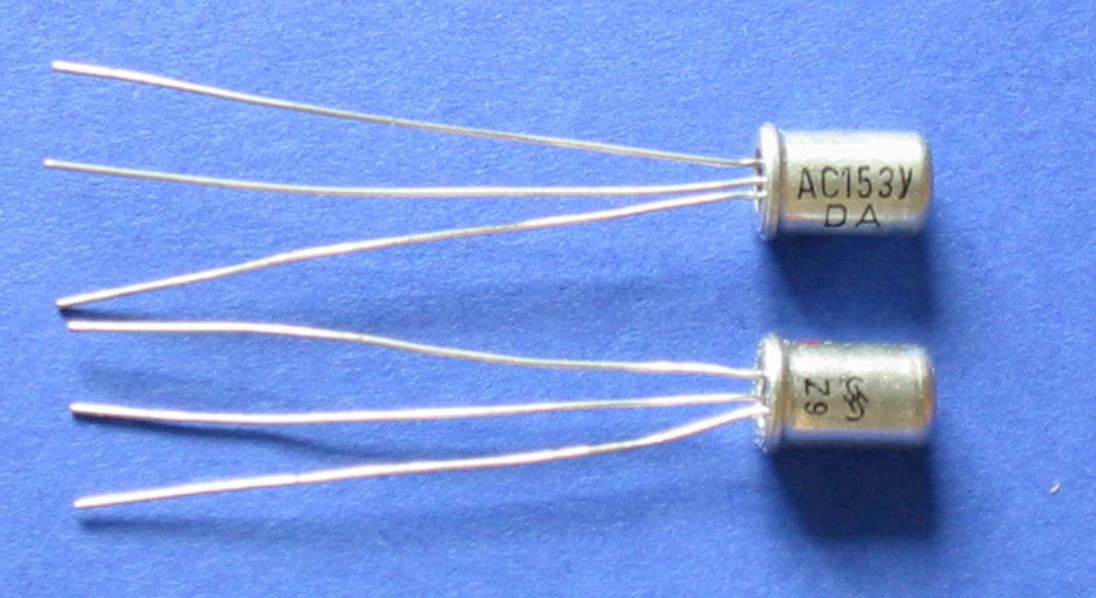 10 germanium transistors AC153Y PNP TO-1 SIEMENS 