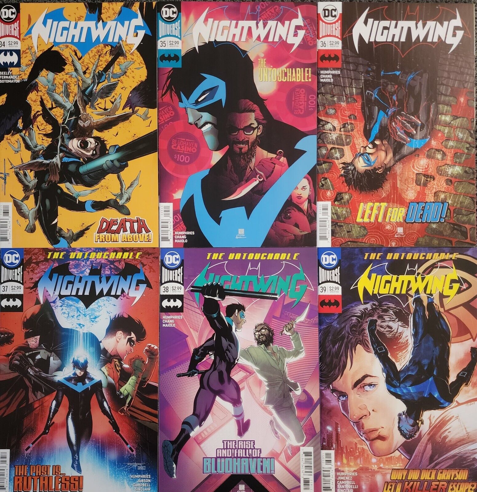 Nightwing 34-39 Set DC Rebirth Universe Comic Book Lot 2018 Seeley Batman KEY
