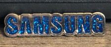 Samsung Electronics Glittery Blue And Silver Advertising Lapel Pin picture
