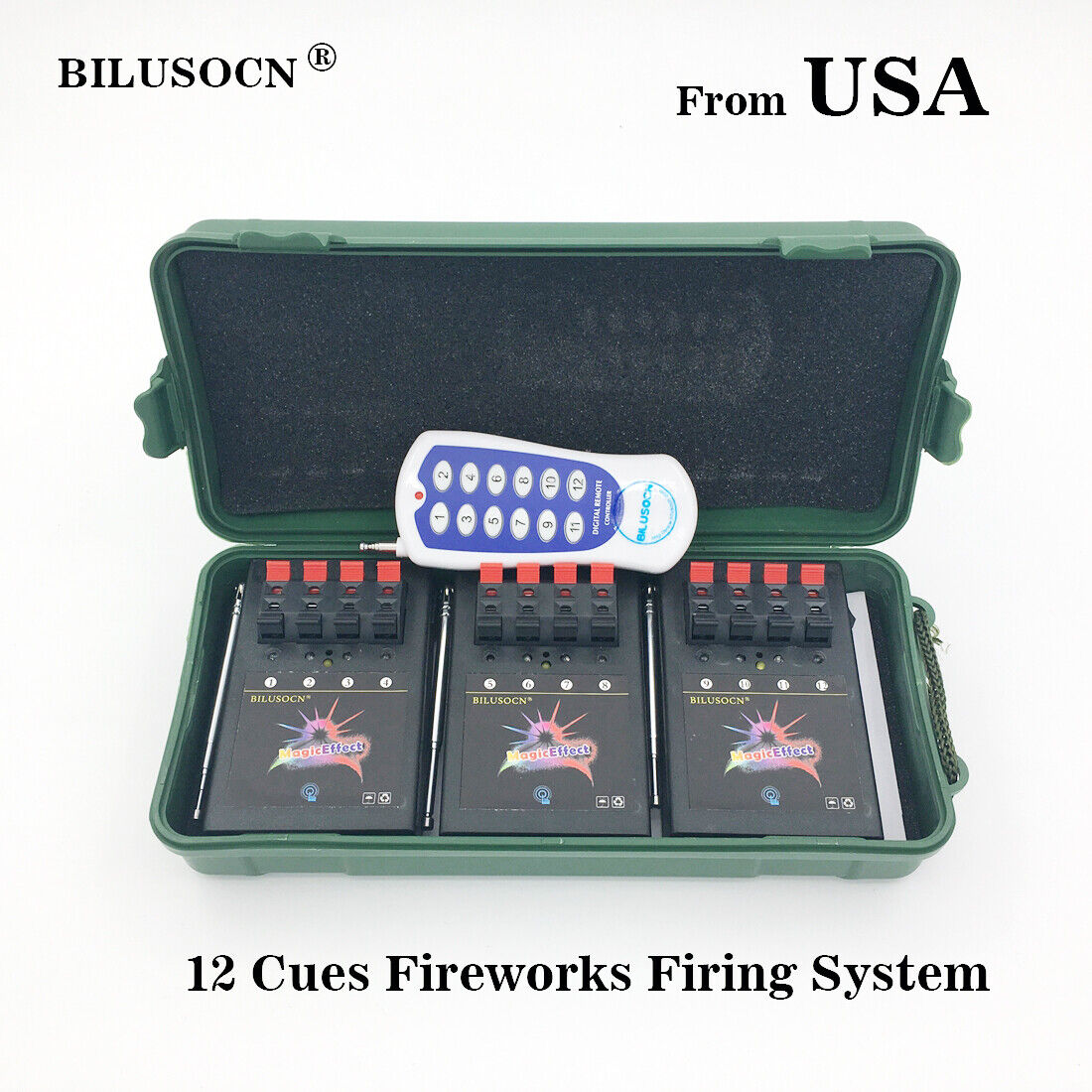 Wireless 12CH Fireworks Firing System+Remote with switch for party+gift