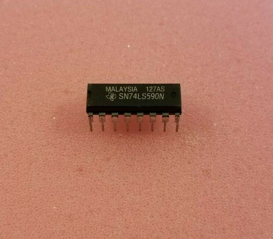 Texas Instruments #SN74LS590N 8-Bit Binary Counter With 3-State Outputs, Qty. 2