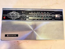 RARE SANYO RP-3310 TRANSCONTINENTAL MW/SW1/SW2 10 TRANSISTOR RADIO - ORIG CASE picture