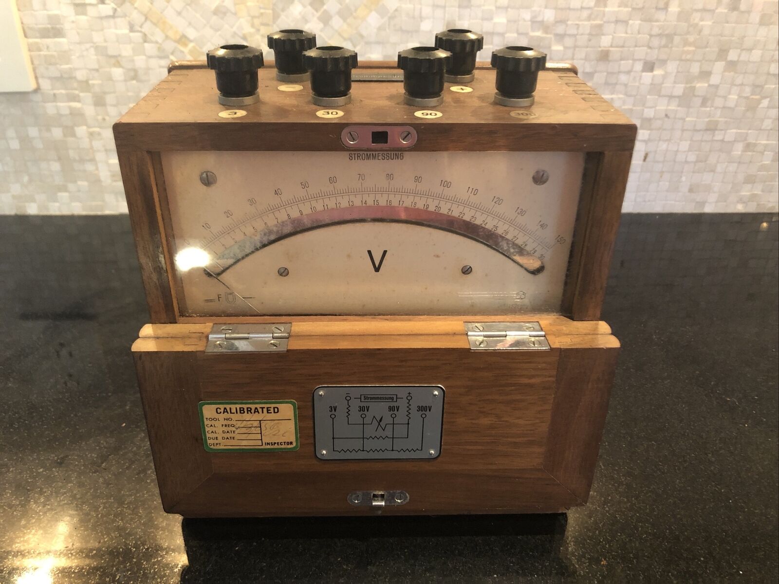 Antique Strommessung Volt Meter Ammeter Test Meter Made in Germany