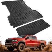 6.4FT Truck Bed Mat& Tailgate Mat for Dodge Ram: for Ram1500 2009-2018 &Ram 2500 picture