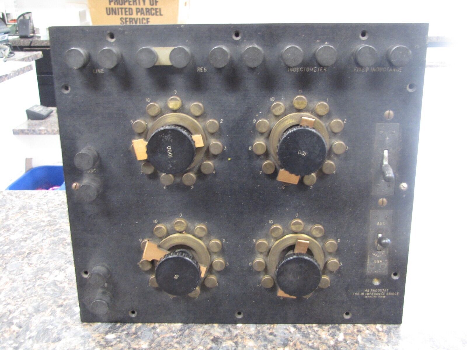 Vintage Rare Western Electric 14B Rheostat 1B Impedance Bridge - USA