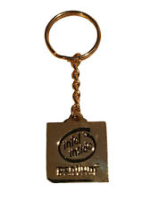 Vintage 1990's Intel Inside Pentium Processor Key Chain With Embedded CPU Chip picture