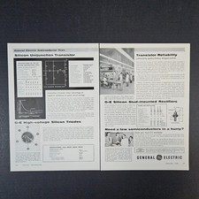 1958 GE General Electric Semiconductor News Vintage Print Ad Syracuse NY Specs picture