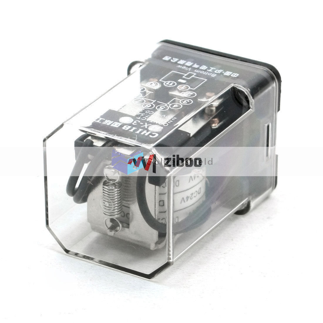 JTX-3C Electromagnetic Relay 3PDT 11 Pin 3NO 3NC Coil DC 24V
