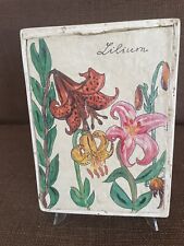 “SID DICKENS STYLE MEMORY BLOCK TILE COLSON CREATION FLOWERING BULBS 6W 8H 1.5 D picture