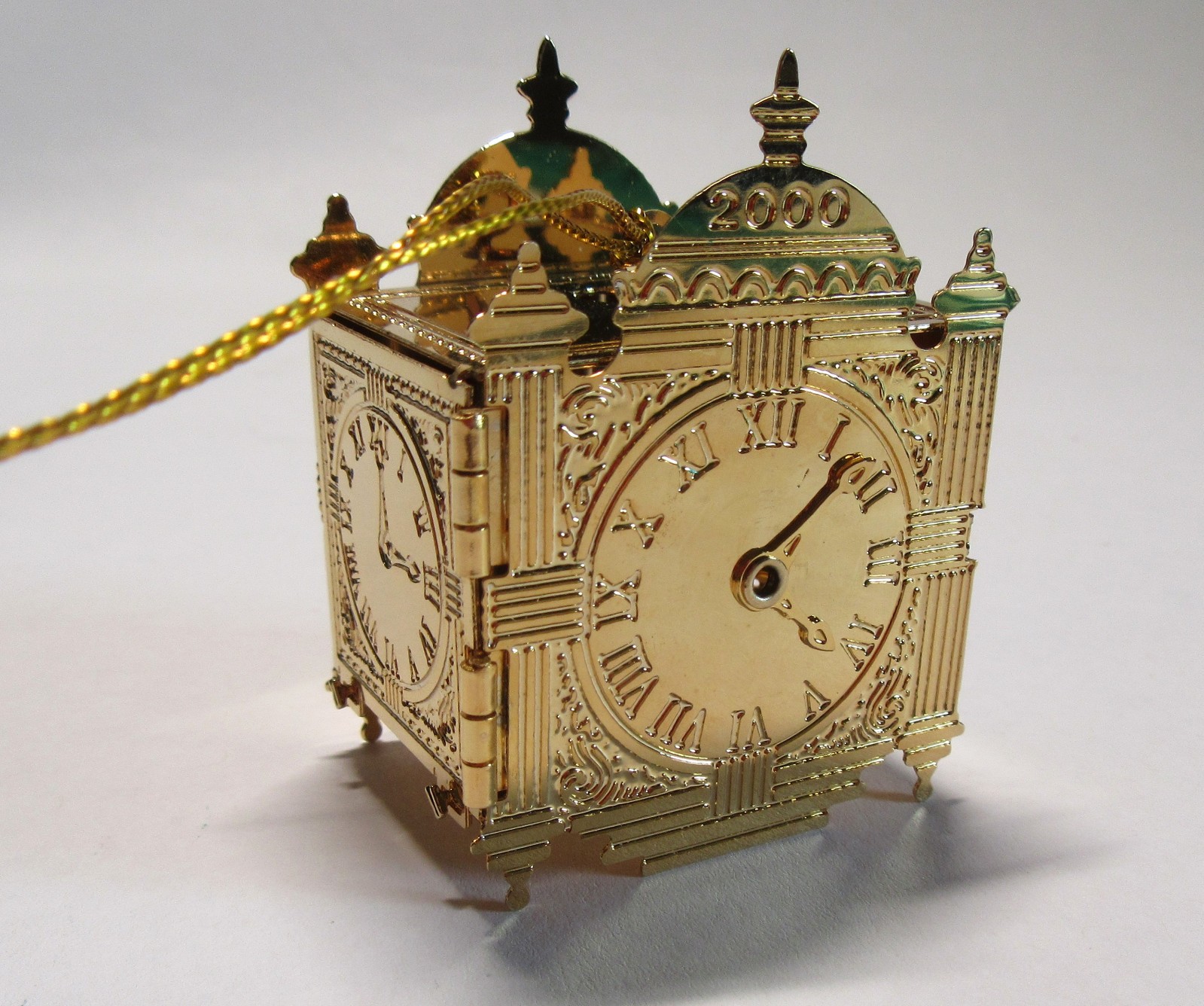 Ultra Rare Marshall Field Great Clock Memory Box Keepsake Ornament 2000