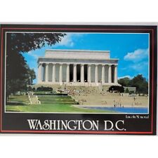 Washington DC Lincoln Memorial Postcard 4X6 Chrome Unposted picture