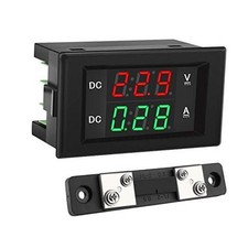 DC 4.5-100V Digital Voltmeter Ammeter Multimeter Panel, DC Amp DC 100V 50A picture