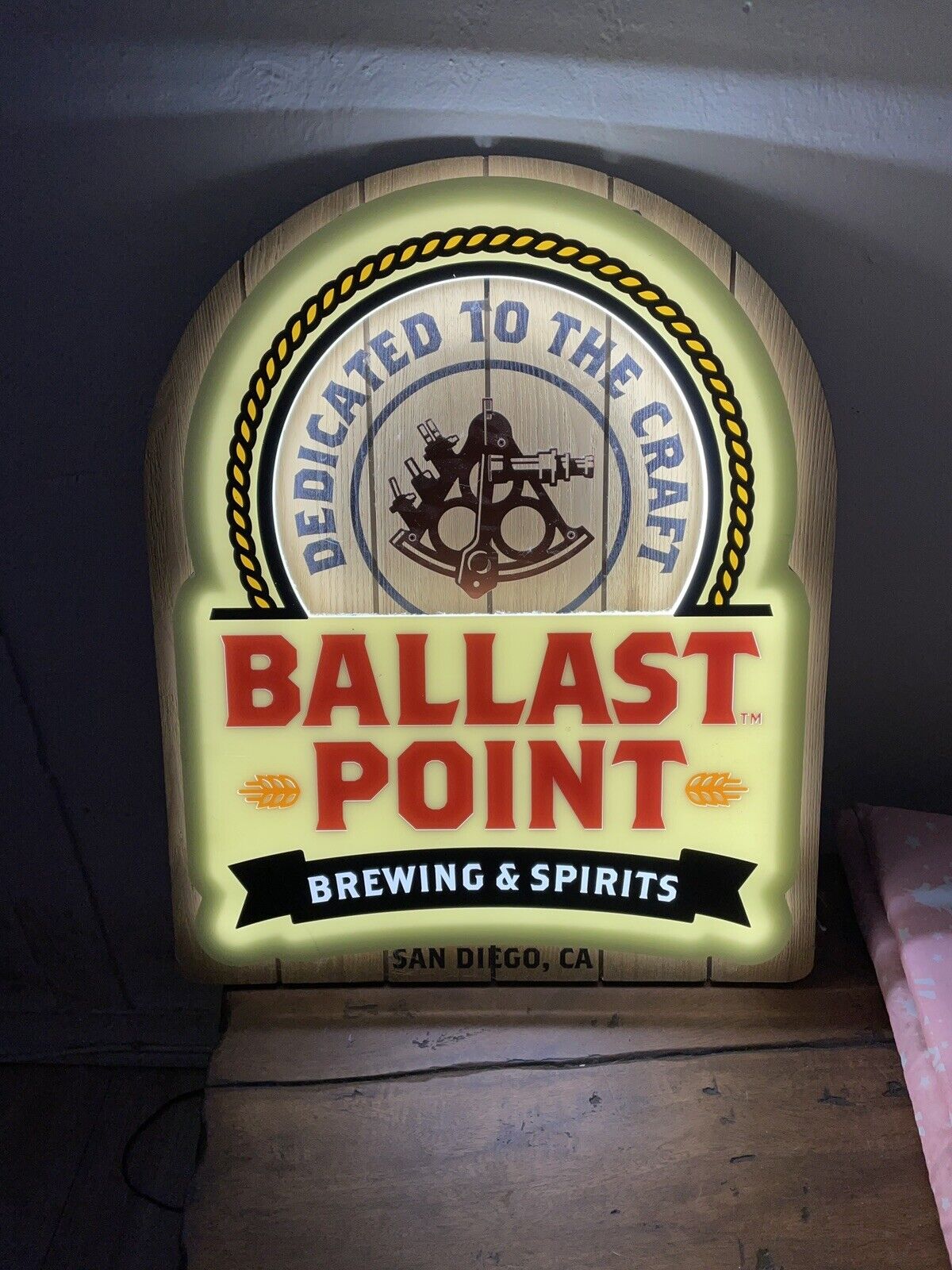 Ballast Point Brewing Company Scuplin Light-Up Bar Sign