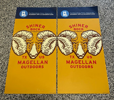 RARE Shiner Bock Magellan Outdoors Ram 2022 Academy Poster Pair Promo 45.25x22.5 picture