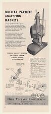 1960 High Voltage Engineering Nuclear Particle Analyzing Magnets Spectrograph Ad picture