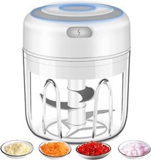 250 ML Electric Mini Food Processor Garlic Mincer, USB Vegetable Onion Chopper picture