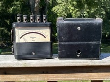 VTG Weston AC Ammeter Model 904 Industrial Electrical Meter W/Case Decor Display picture