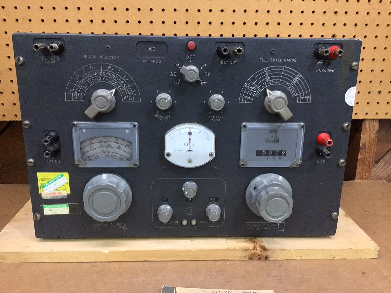 General Radio 1608-A Impedance Bridge