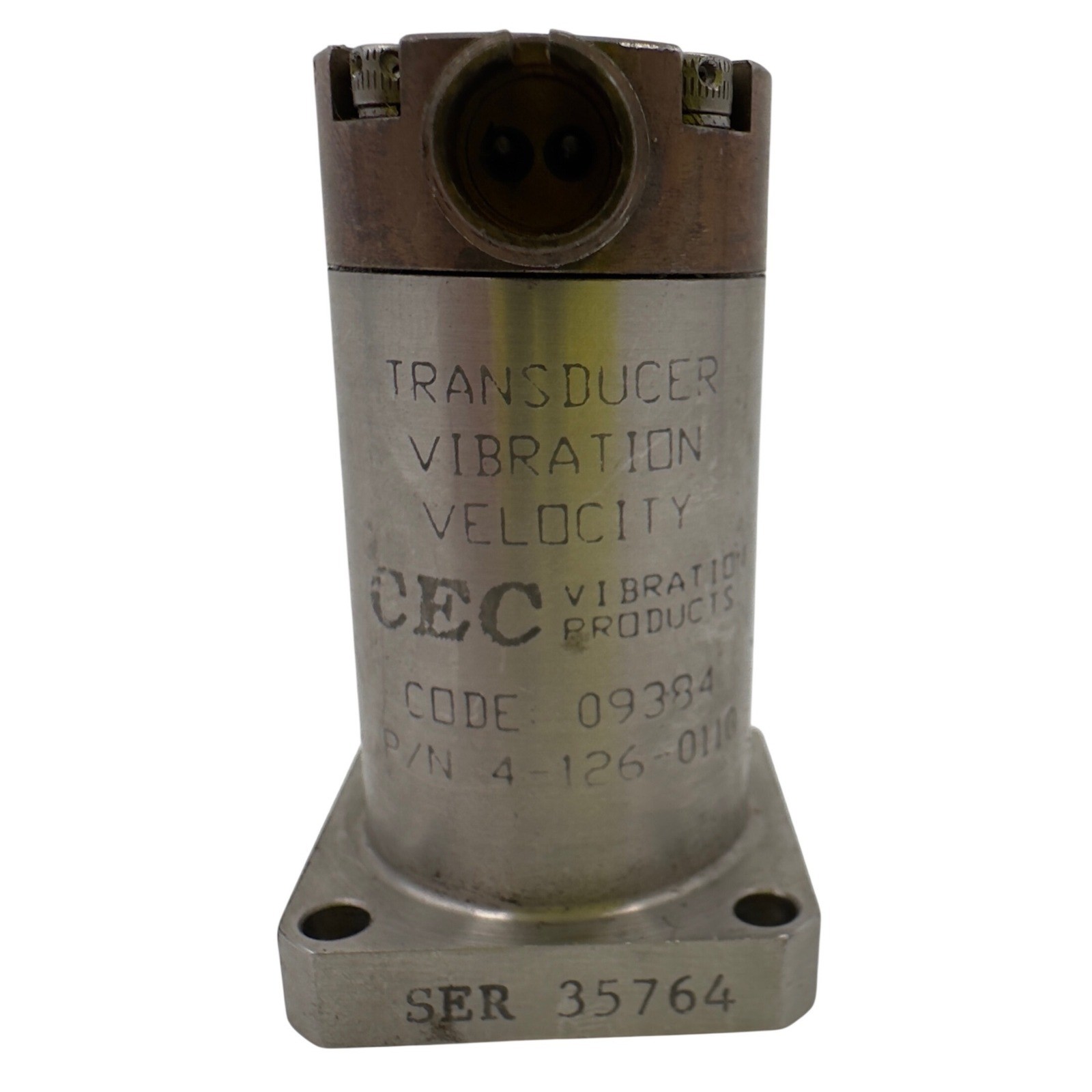 CEC Vibration Products 4-126-0110 Velocity Vibration Transducer Aircraft Engine