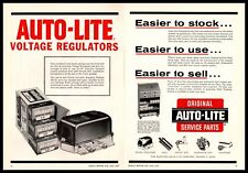 1958 Auto-Lite Service Parts Cabinet Voltage Regulators 2-Page Vintage Print Ad picture