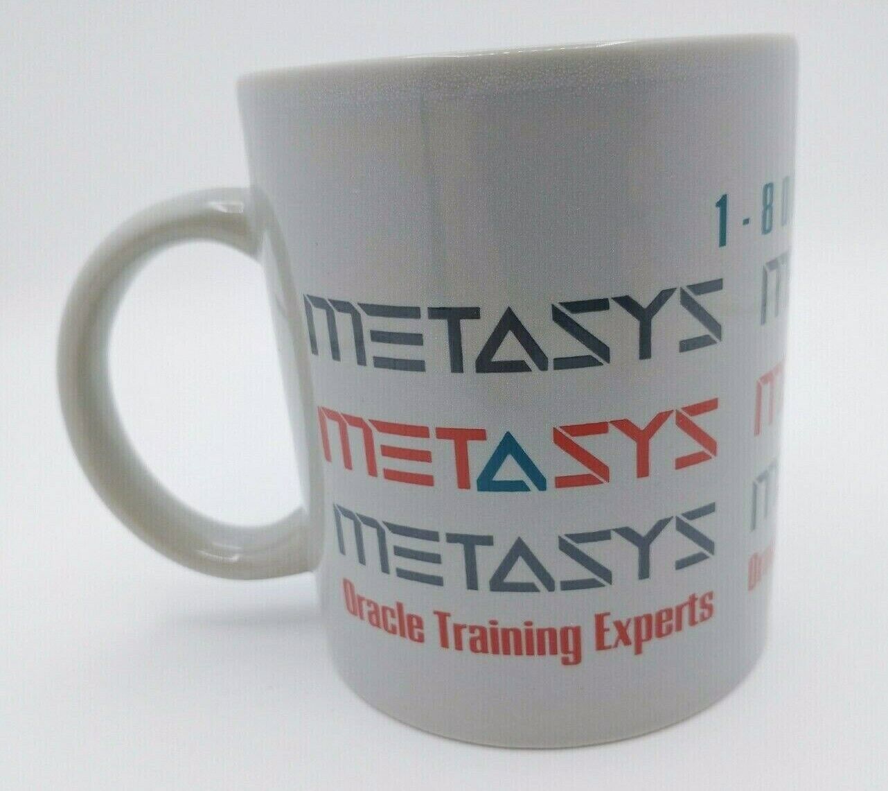 Metasys Oracle Training Experts Coffee Mug Cup, Gray w/ Handle, Tech Memorabilia