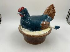 Pre-Owned Ceramic 11in Rooster Soup Tureen with Ladle & Lid DD02B37004 picture