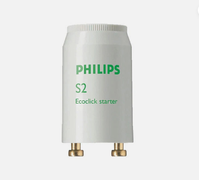 2 Pack -  Phillips S2 Fluorescent Lamp Starter 4-22 Watt Ballast Starter