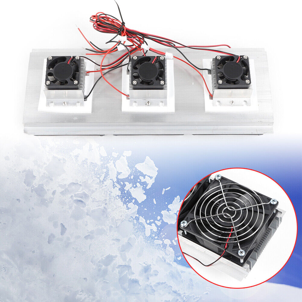 Semiconductor Refrigeration Thermoelectric Peltier Cooler Air Cooling 12V Kit 