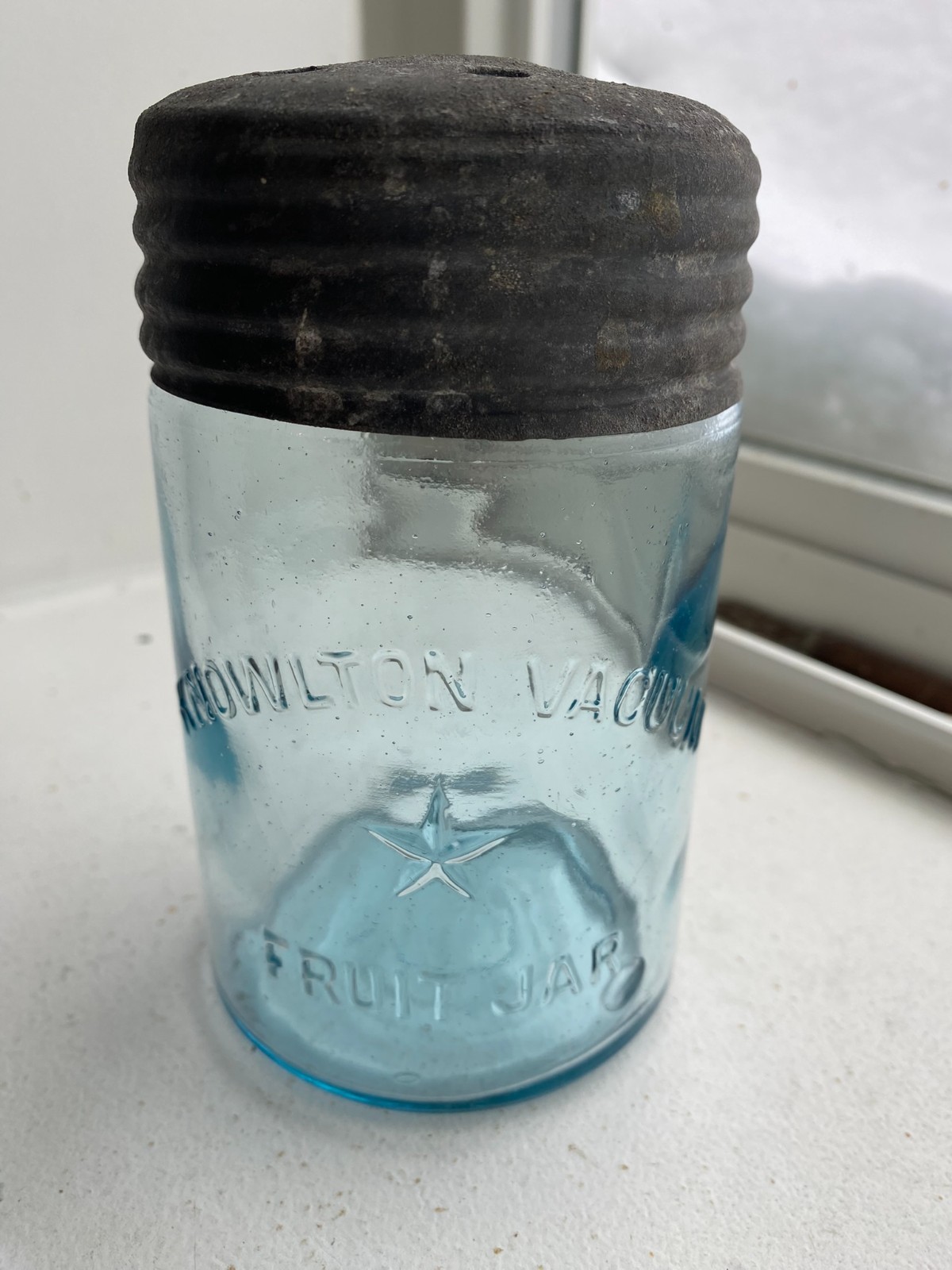 ***AWESOME*** Pint Knowlton Vacuum Star Mason Fruit Jar ***MINT*** ***AWESOME*** Pint Knowlton Vacuum Star Mason Fruit Jar ***MINT***