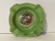 Vintage Dainty Victoria Czechoslovakia Personal Ashtray Kissing Women picture