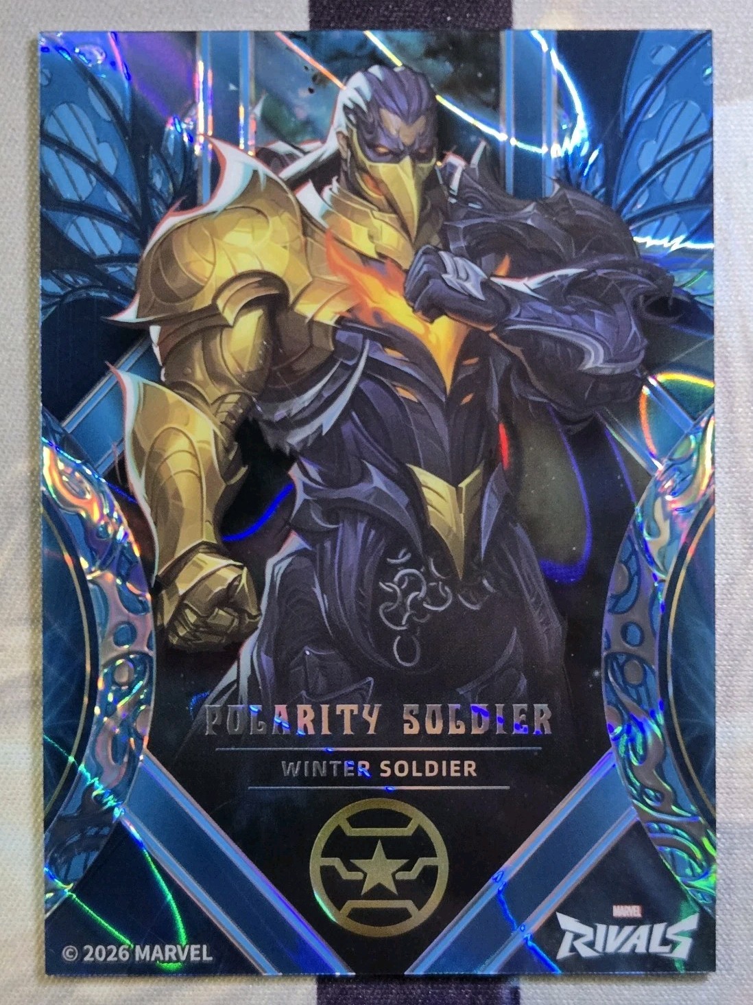 2026 Marvel Rivals: Eternal Glory - Polarity Soldier MR-BB-18, Blu Nirvana /100 2026 Marvel Rivals: Eternal Glory - Polarity Soldier MR-BB-18, Blu Nirvana /100