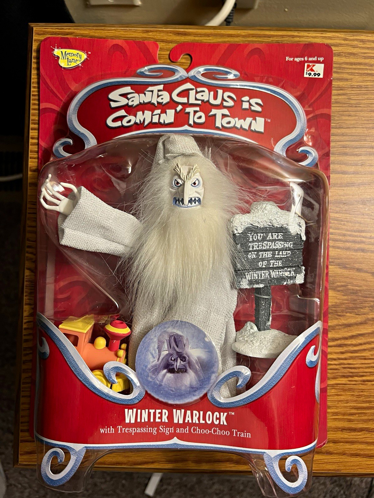 MEMORY LANE SANTA CLAUS IS COMIN' TO TOWN 2002 “WINTER WARLOCK” FIGURE NR MINT MEMORY LANE SANTA CLAUS IS COMIN' TO TOWN 2002 “WINTER WARLOCK” FIGURE NR MINT